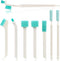 Zoolinn 8-Piece Small Cleaning Brush Set for Tight Spaces, Mini Crevice Brushes for