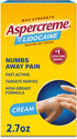 Aspercreme With Lidocaine Maximum Strength Pain Relief Cream, 2.7 oz.