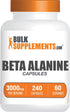 BulkSupplements.com Beta Alanine Capsules - 3000mg Beta Alanine Supplement, 240 Capsules (Pack of 1)