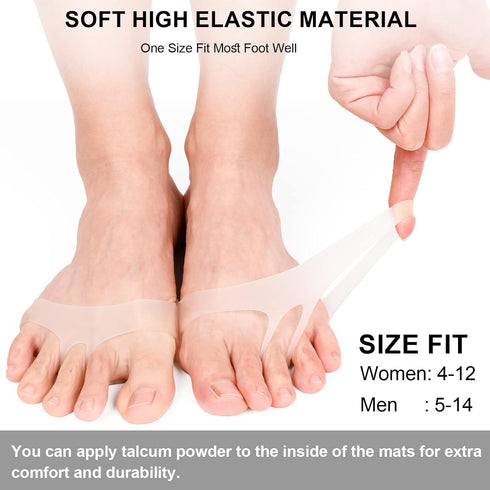 Metatarsal Pads for Women Men, 6 Pack Reusable Gel Cushion for High Heels, Pain Relief for Shoes, Bunion Pads