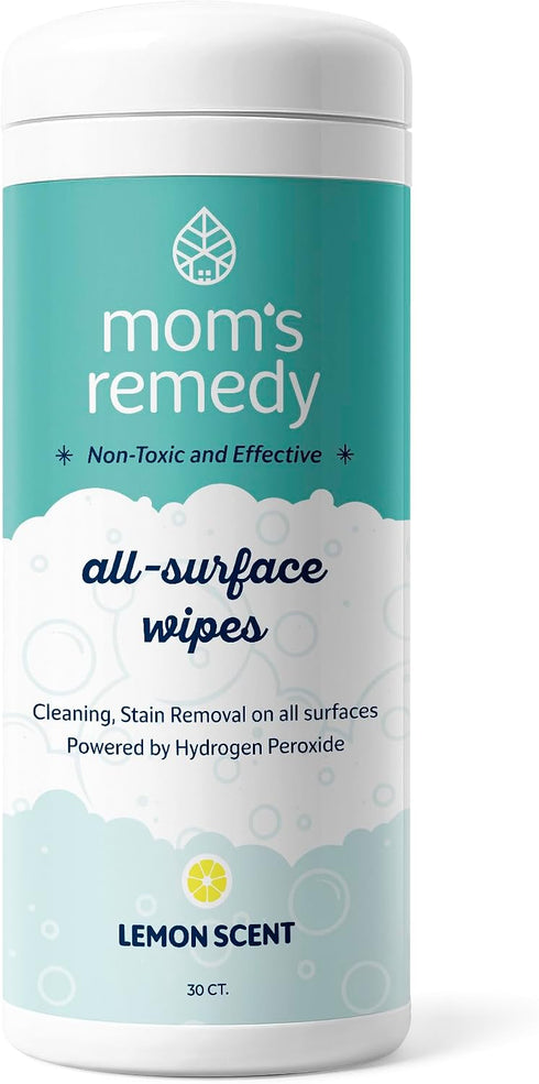 MOMREMEDY Hydrogen Peroxide Cleaning Wipes | All Purpose Cleaner and Stain Remover | Multipurpose for Home, Kitchen