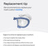 P10 Resmed AirFit Nasal Pillow Cushion - CPAP Mask Accessories Replacement - Soft Lightweight Silicone - Dual Wall