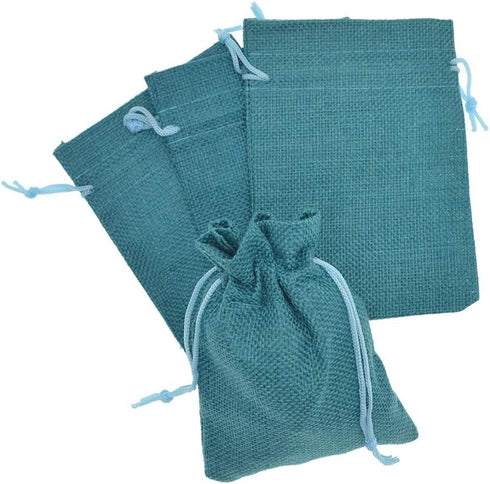 Burlap Bags with Drawstring, 2.7x3.5 Inch Jute Sacks for Jewelry Candy Pouch, Christmas Wedding Party Favor Gift Bags