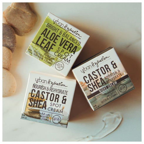 Urban Hydration Nourish and Rehydrate Castor and Shea Night Cream | Fights Acne, Refreshes and Smooths Skin Overnight
