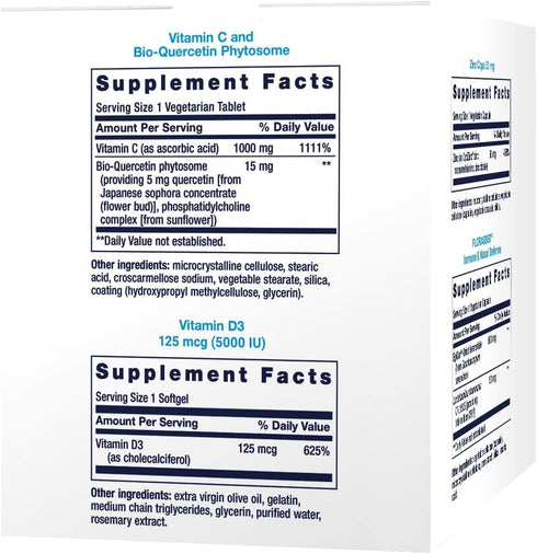 Life Extension Immune Packs - Vitamin C & D, Zinc, Probiotic - 30 Packs
