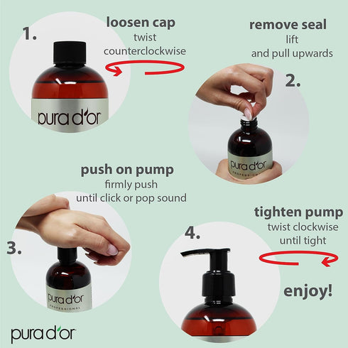 PURA D'OR 16 Oz ORGANIC Sweet Almond Oil, 100% Pure & Natural Cold Pressed Carrier Oil for DIY Beauty