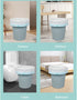 TsuvyXeg 4 60 Count Drawstring Trash Bags Gallon Garbage Rubbish Wastebasket Strong Heavy Duty Bags for Kitchen Bedroom