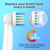 YEOSLL Braun,8 Pack 500/1000/1500/3000/3757/5000/7000/7500/8000 Replacement Toothbrush Heads Compatible with Oral B