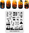 Nail Stamping Plate, Stainless Steel Template for Landscape Image Transfer in Manicure Design