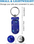 Portable Pill Case with Keychain, Waterproof Pill Holder for Outdoor Camping, Royal Blue