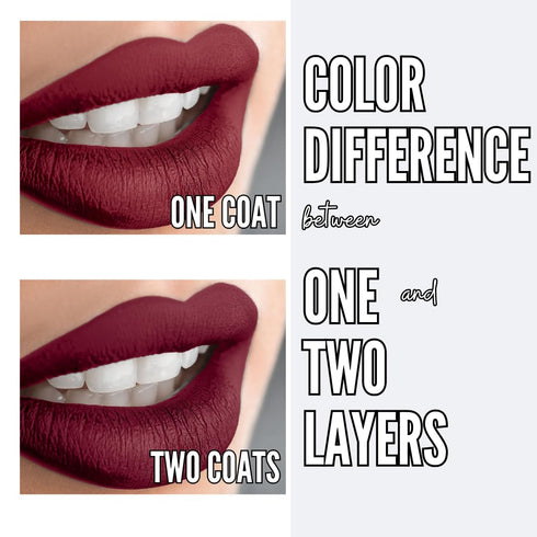 Mynena Burgundy Red Long-Lasting Waterproof Liquid Matte Lipstick | High Pigment Intense Color