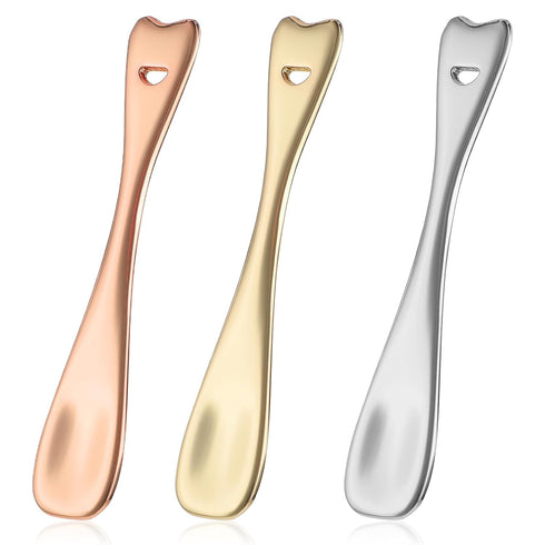 Sibba 3 PCS Face Spatula Lip Mask Applicator, Mini Spoon Tool for Skincare, Makeup, Cream, and Cosmetics