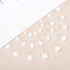 Press on Nails White Ombre Fake Nails, Short Square Glossy Acrylic Full Cover, 24Pcs