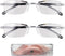PKRFCJ 2 Pcs of Auto Focus Glasses, Intelligent Zoom Anti-Blue Light Presbyopia Glass