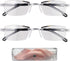 PKRFCJ 2 Pcs of Auto Focus Glasses, Intelligent Zoom Anti-Blue Light Presbyopia Glass