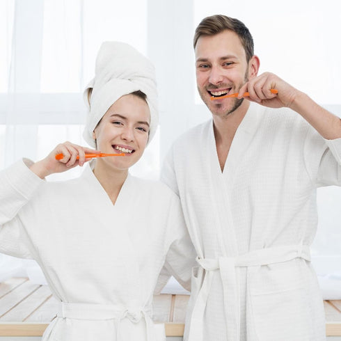 5 Pcs Single End Tufted Toothbrush, Interspace Tapered Trim Tooth Cleaner for Orthodontic Detail Cleaning