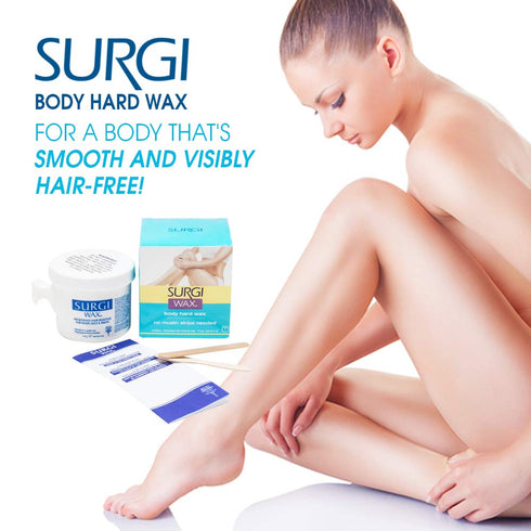 Surgi-wax Microwave Hair Removal Hard Wax for Body, 4-Ounce Boxes (Pack of 2)