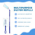 50 PCS Duster Refills and 2 Folding Handles Set, Compatible with Swiffer Dusters for Dusting Electronics & Furniture