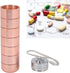 Metal Pill Organizer, Stackable Metal Weekly Travel Medicine Organizer, Portable Waterproof Aluminum Alloy Tablets Box with Lanyard Rose Gold for Vitamin, Fish Oil & Supplement