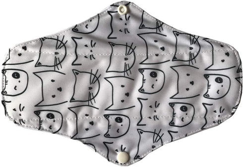 Sigzagor 6 25.4cm (10 inch) MUMBABY Pieces Regular Charcoal Bamboo Mama Cloth/Menstrual Pads/Reusable Sanitary Pads