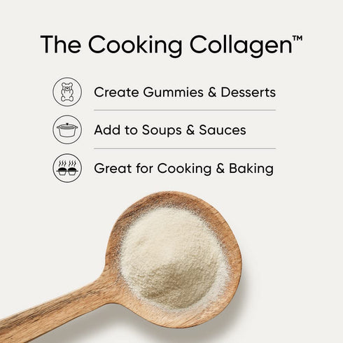 Sports Research Gelatin Collagen Cooking Powder, Non-GMO, Keto Friendly, Great for Cooking & Baking, Sourced from