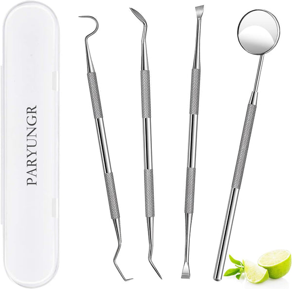 Dental Tools, Professional Teeth Cleaning Oral Care Hygiene Kit, Stainless Steel Dental Pick Tooth Scraper.