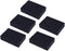 Sponge 5Pcs Carborundum Non-Scratch Emery Brush - Kitchen Scrubber for Home, Restaurant, Hotel (Black)