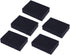 Sponge 5Pcs Carborundum Non-Scratch Emery Brush - Kitchen Scrubber for Home, Restaurant, Hotel (Black)