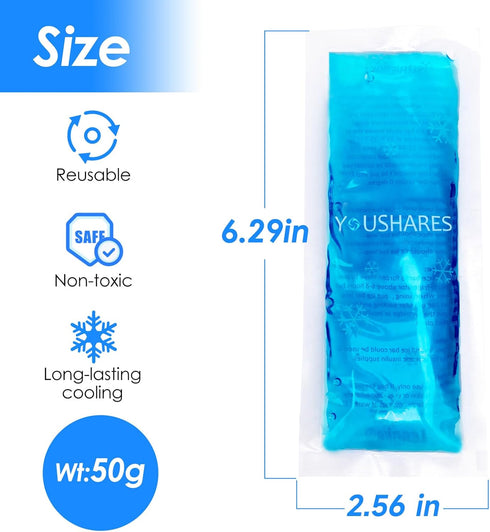 Packs Packs Pack 2 Packs YOUSHARES Ice - Reusable Freezer Instant Hot Or Cold Gel Suitable for Insulin Cool Storage Bag