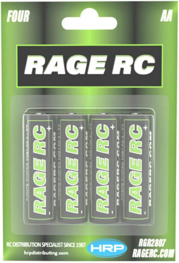 Rage R/C Rage RC 2807 AA Alkaline Batteries (4 Pack)