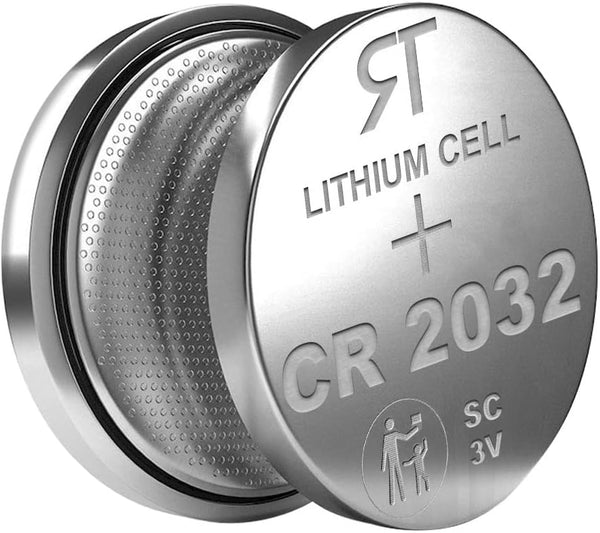 Rome Tech Blood Glucose Monitor: CR2032 Batteries Compatible with GL 44, GL 50, CareTouch - 2-Pack