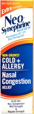 Neo-Synephrine Nasal Spray, Extra Strength Formula, 0.50 Ounces Each, Value Pack of 4