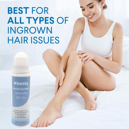 Razor Bumps Treatment for Women and Men, Ingrown Hair Treatment, After Shave Repair for Bikini Area, Face, Neck, Legs, and Underarm Area, After Shave for Women and Men, Ingrown Hair Serum