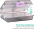 Teikou 8 Travel Pill Organizer Small Grid Compartments Pill Holder Box - Portable Medicine Container Case - Daily