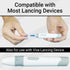 Vive Easy-Twist Lancets, 300 Count 30 Gauge Disposable Finger Pricker Needle Pen for Diabetes Testing
