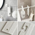 White Silicone Squeegee with Hanging Hole, Flexible Water Blade for Cleaning Kitchen Countertops, Bathroom Mirrors, 2PCS