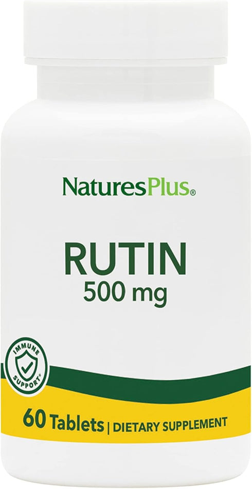 NaturesPlus Rutin 500 mg, 60 Vegetarian Tablets, Antioxidant for Vascular & Blood Health