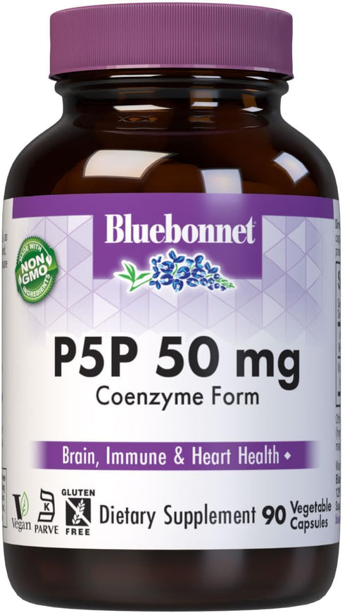 Bluebonnet Nutrition - CellularActive P-5-P 50mg, 90 Vegetarian Capsules