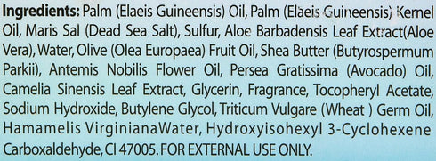 Natural Elephant Dead Sea Sulfur Soap, 4.4 oz, with Dead Sea Salt, Aloe Vera, Sulphur Face and Body Bar