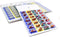 Medi-Aid Weekly Cold Seal Medication Blister Pack System Cards - 4 Times a Day, 24 Compartments, 6 Pack, One Piece Unit