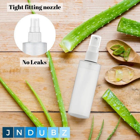 Plastic Spray Bottle Fine Mist 4 Oz, Refillable, Reusable, Portable for Household Use (2 Pack, 120 ml)