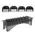 Rectangular Plastic Comb Storage Box, 10 Grid Clipper Guard Holder with Universal Base Tools for Barbershop