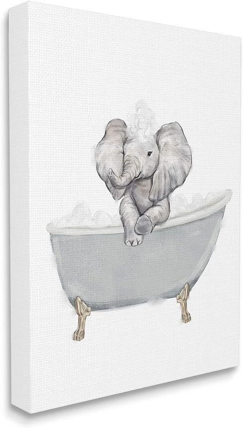 Large Baby Elephant Bubble Claw Wall Art - Safari Theme