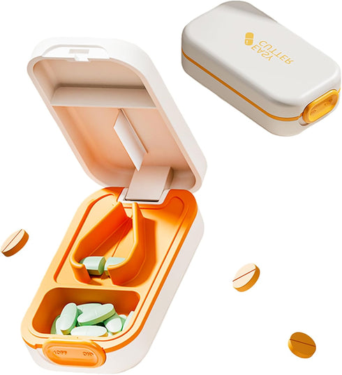 Hafigigi Pill Cutter Splitter for Small or Large Pills with Safety Lock -