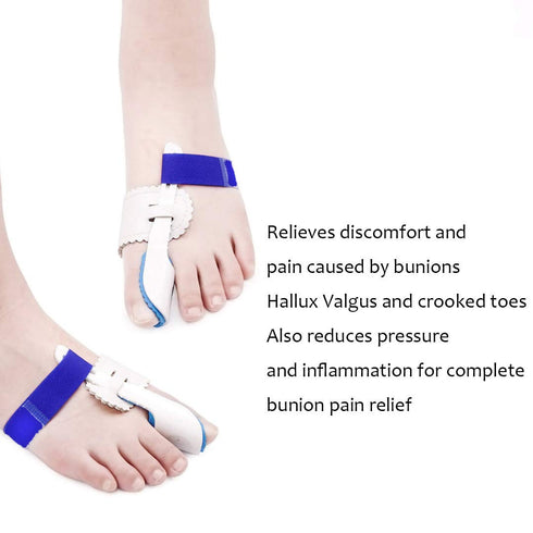 Bunion Corrector, Adjustable Bunion Splint Protector Sleeves Kit for Hallux Valgus, 7 Pcs for Women and Men