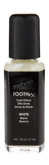 Mehron Makeup Tooth FX with Brush, Special Effects for Halloween & Movies, 0.25 oz, White