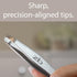 Surgical Grade Stainless Steel Tweezers, Slant Tip for Eyebrow Shaping, Bonus Protective Pouch