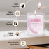 Romantic Pink Rose Scented Candles - Non-Toxic Soy Wax Gifts