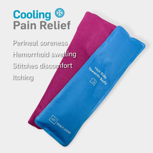 NatraCure Postpartum Essentials: 2 Reusable Perineal Ice Packs, Cooling Pads - Perfect for After Labor, C Section