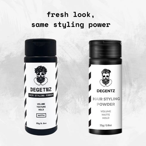 King Sized Hair Styling Powder - Volumizing and Mattifying Hold (0.8oz / 25g) - Non-Sticky, Natural Look, Add Life and